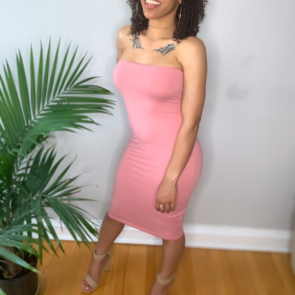 Bandeau Midi Dress
